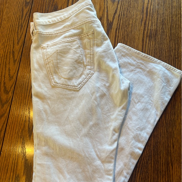 True Religion 112790 White Jeans Size 32 x 32 Button Fly - Picture 2 of 8